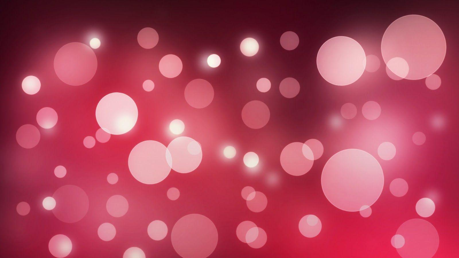Desktop Wallpaper: Pink Abstract Light Circles Desktop Wallpaper