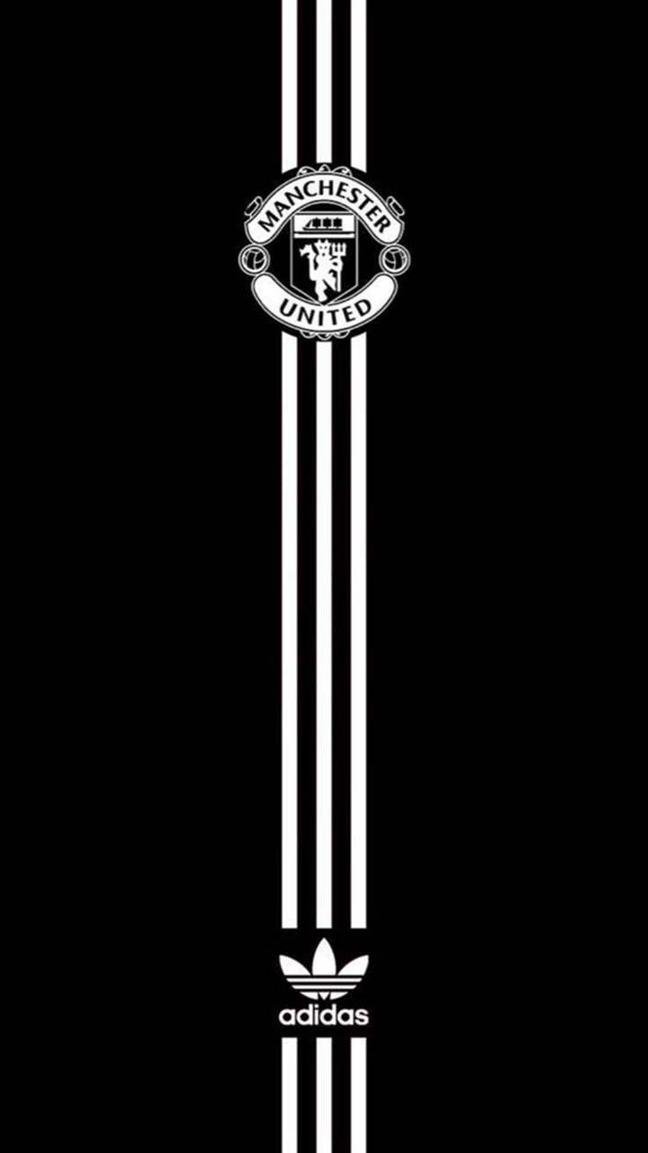 manchester united wallpaper black and white