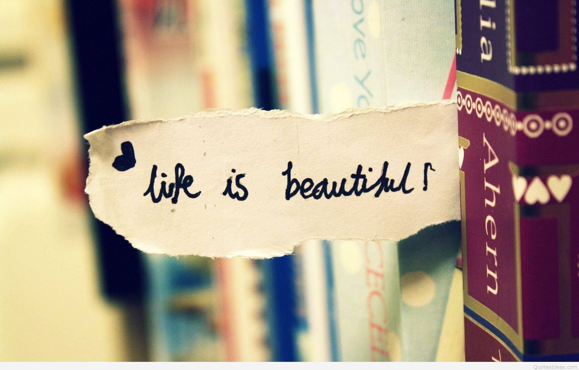 life is beautiful quotes wallpaper