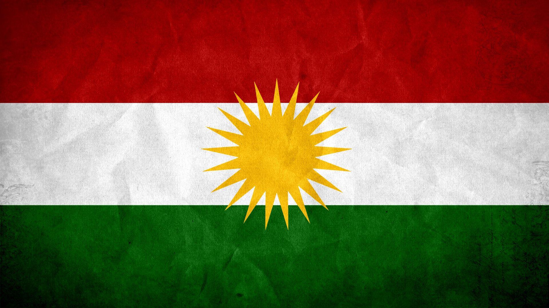 Kurdistan Flag, High Definition, High Quality, Widescreen