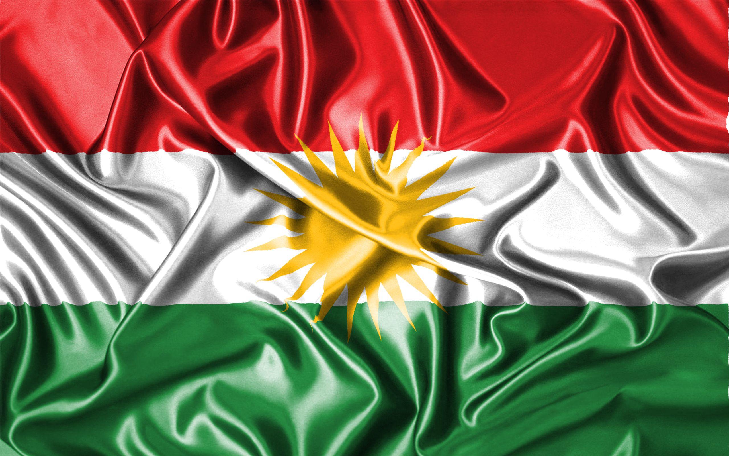Kurdistan Flag, With Different Texture And Fabrics By Saiwan S