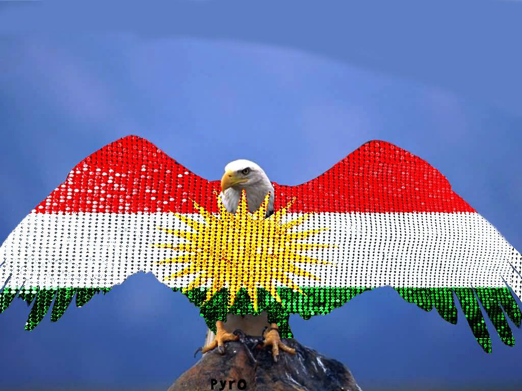 Eagle Kurdistan Flag By Anbu Pyro