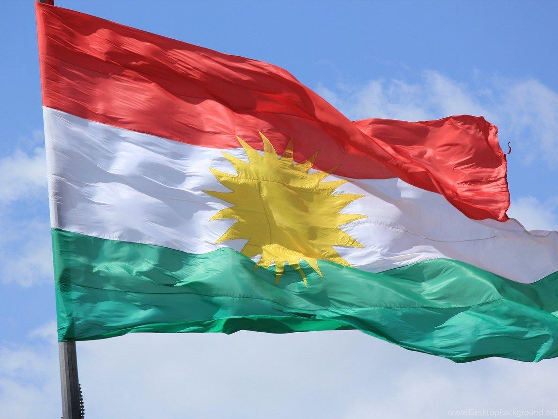 Kurdistan smoke flag Iraq dependent territory flag Stock Photo  Alamy