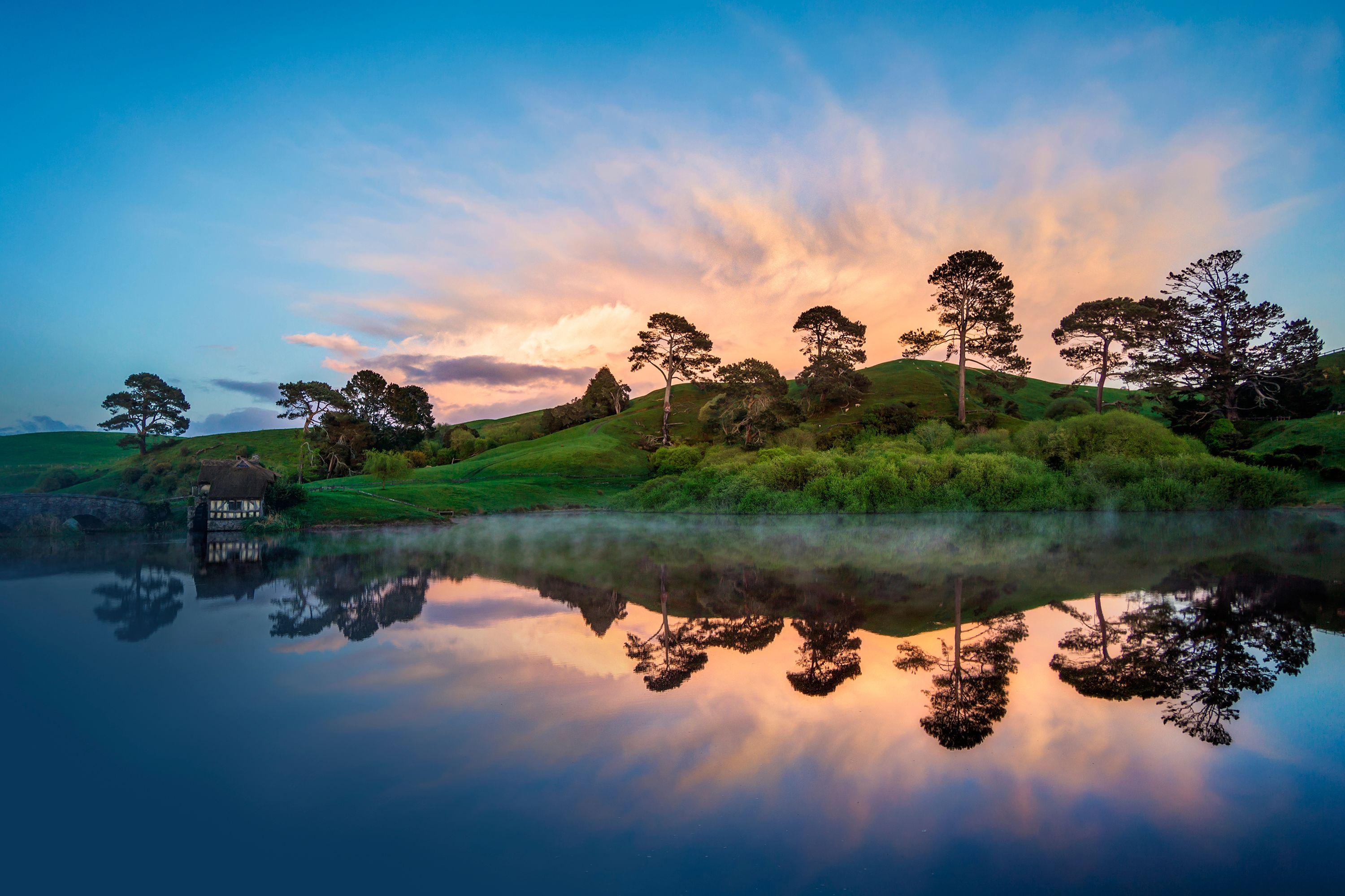 Daily Wallpaper: Hobbiton, New Zealand. I Like To Waste My Time