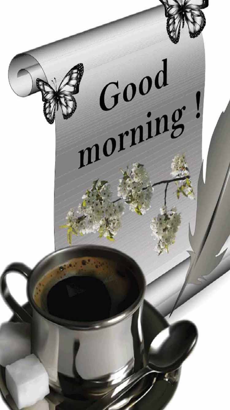 Good morning with tea iphone 6 plus latest wallpaper. iPhone