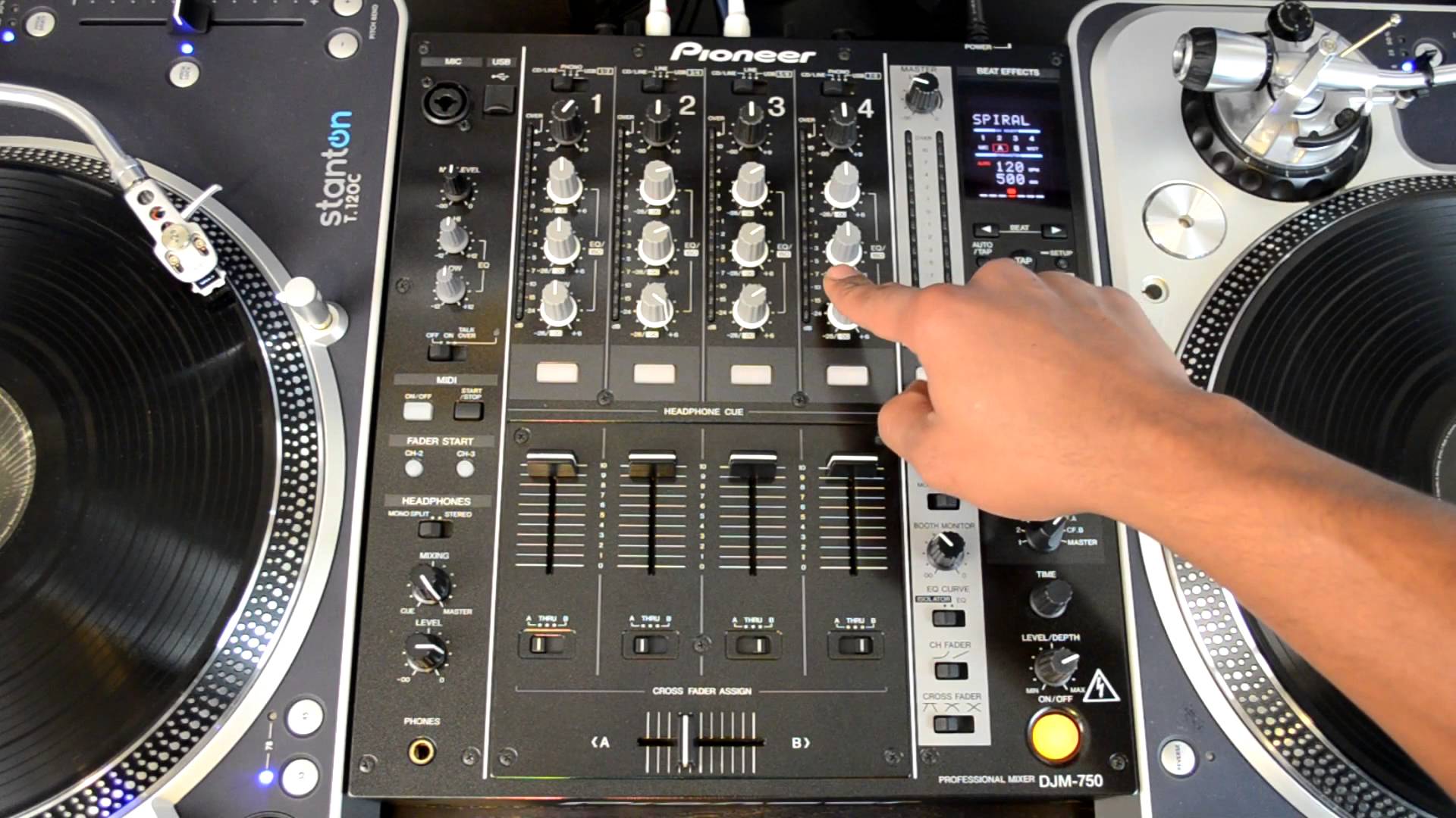 Pioneer DJM 750 Four Channel Professional DJ Mixer HD Video Review