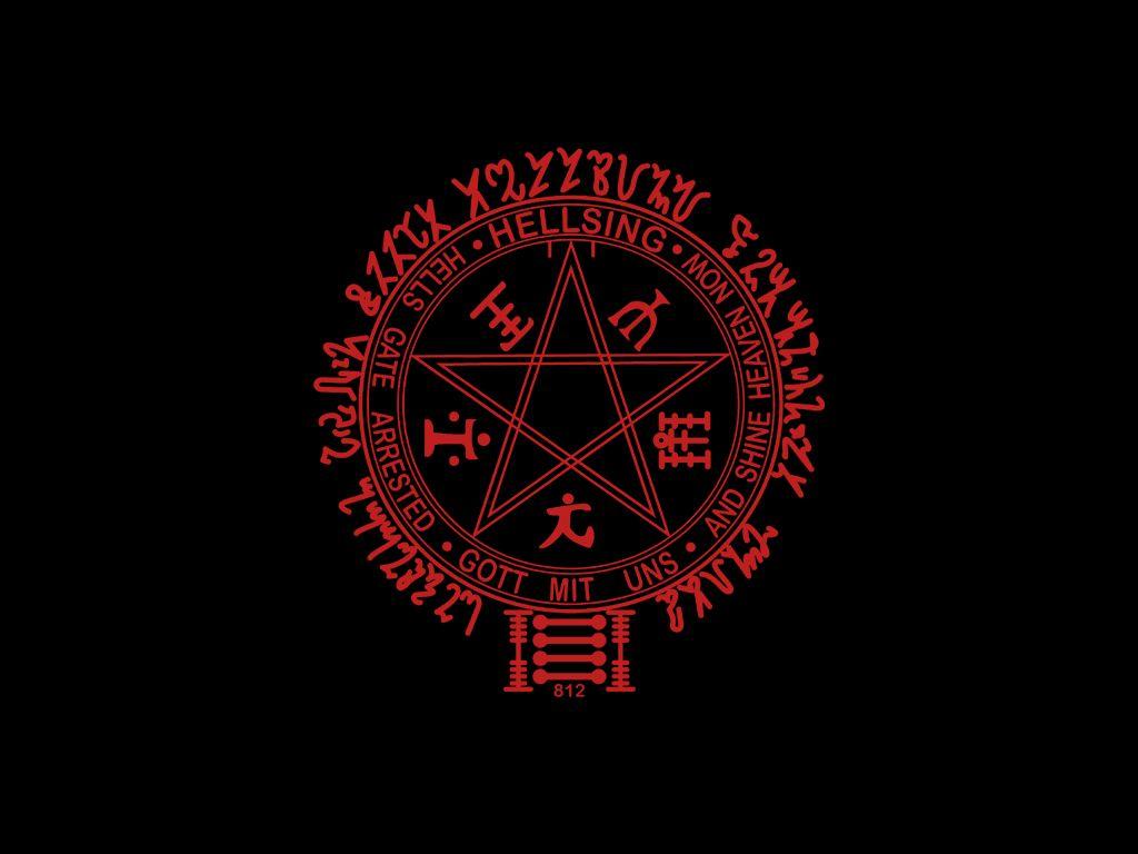 black hellsing logo. konachan.com.com Anime Wallpaper