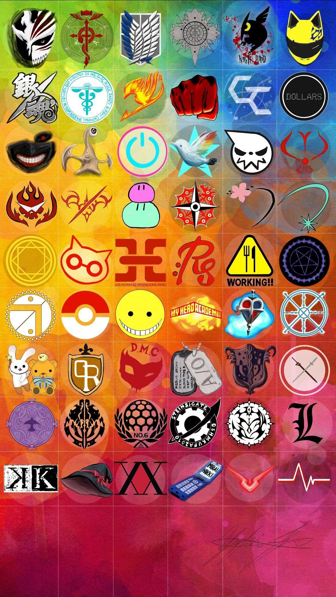 Anime Symbols Wallpapers - Wallpaper Cave
