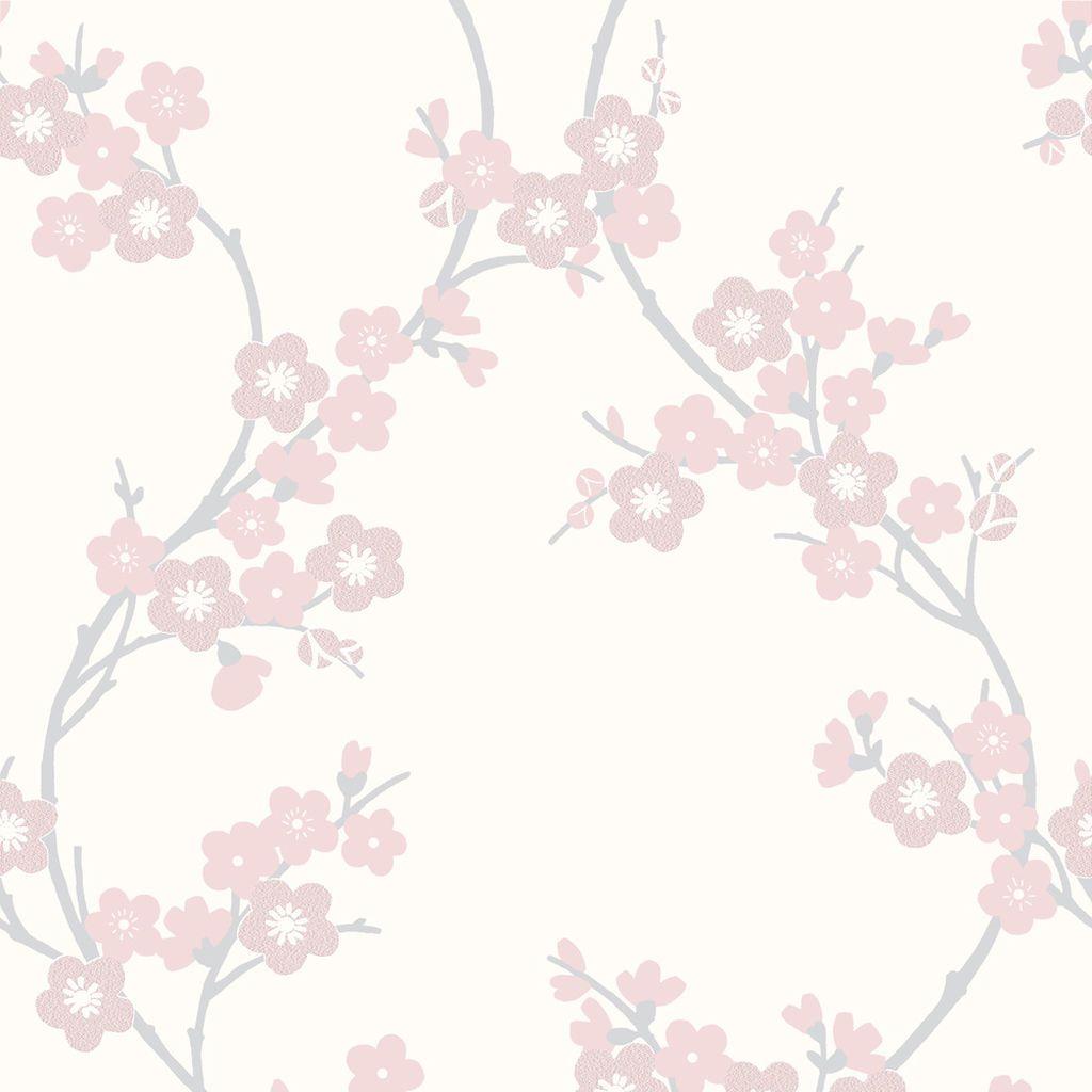 Cherry Blossom Soft Pink Wallpaper. Graham & Brown