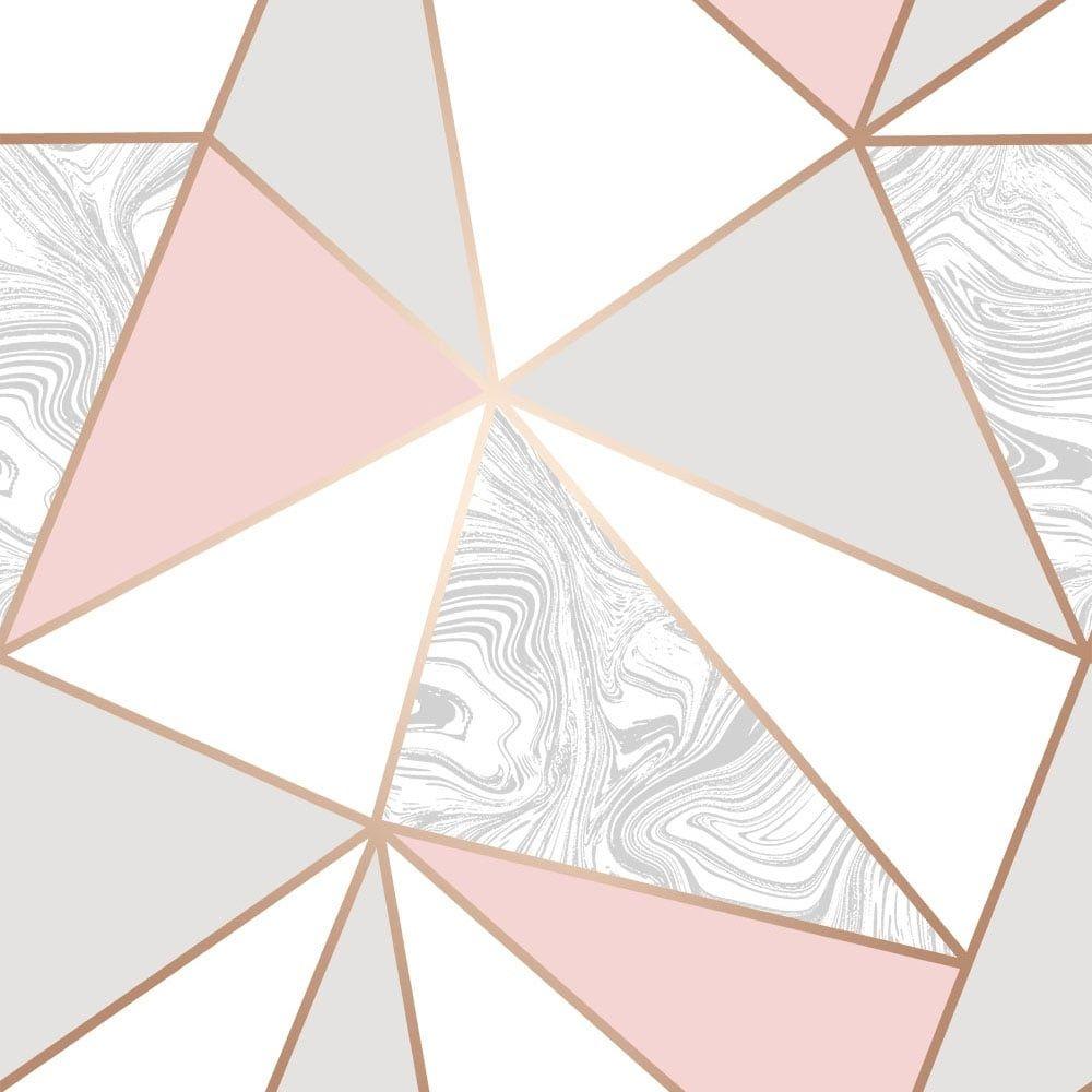 Zara Marble Metallic Wallpaper Soft Pink, Rose Gold ILW980105