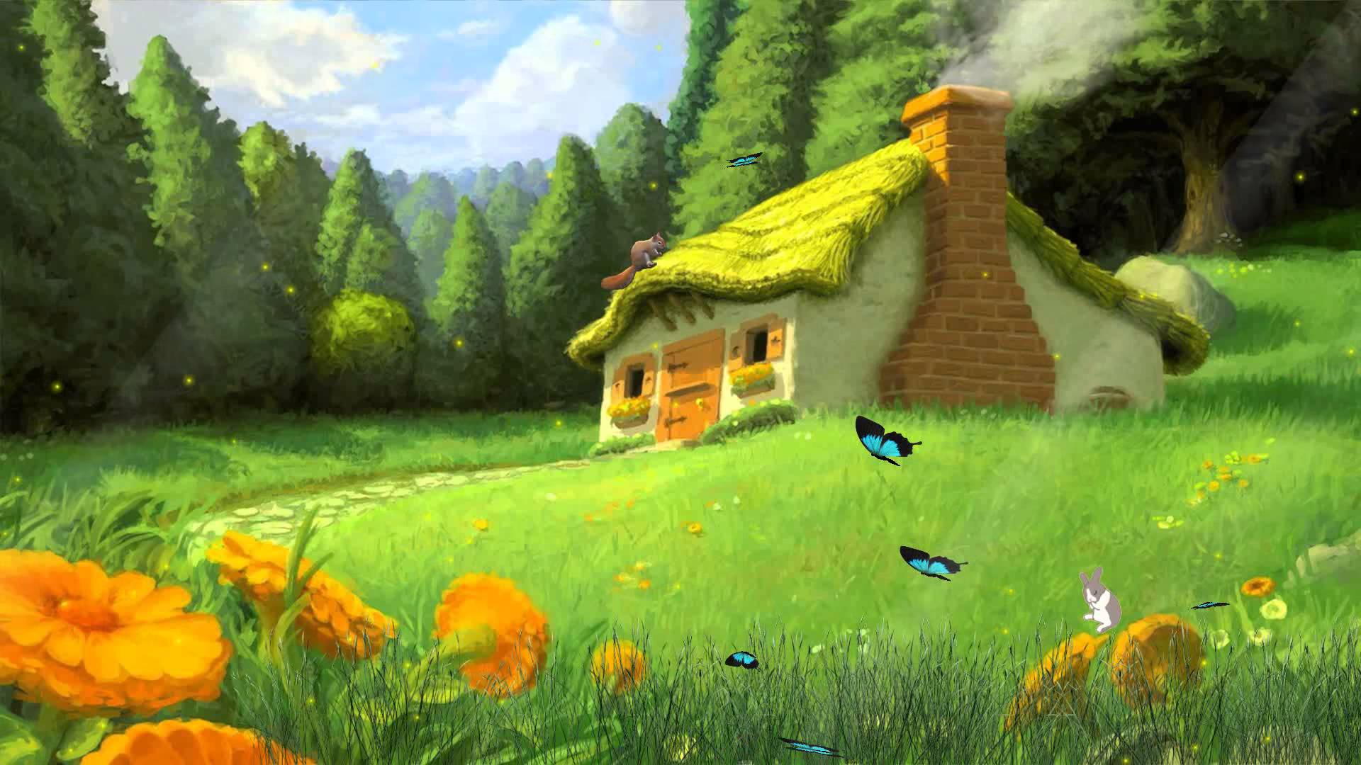Tale Houses Animated Wallpaper