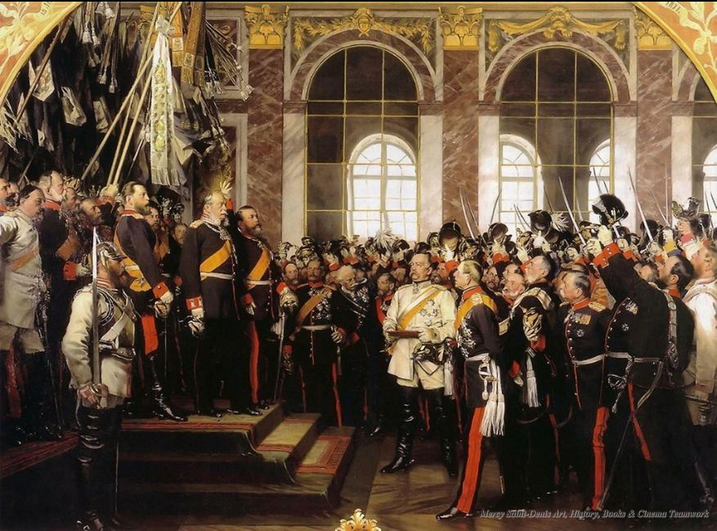 The proclamation of the German Empire.The third version