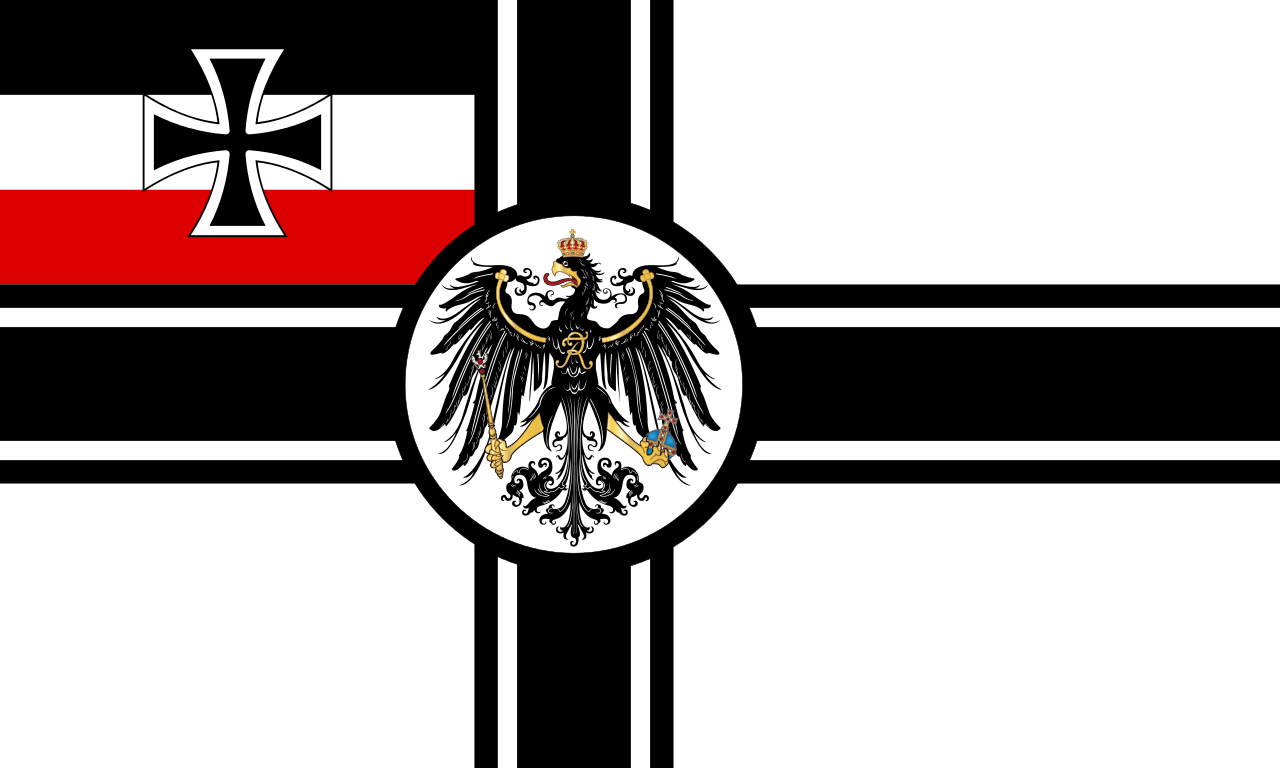 War Flag Of The German Empire (Reichskriegsflagge) 1903 1919. WW1