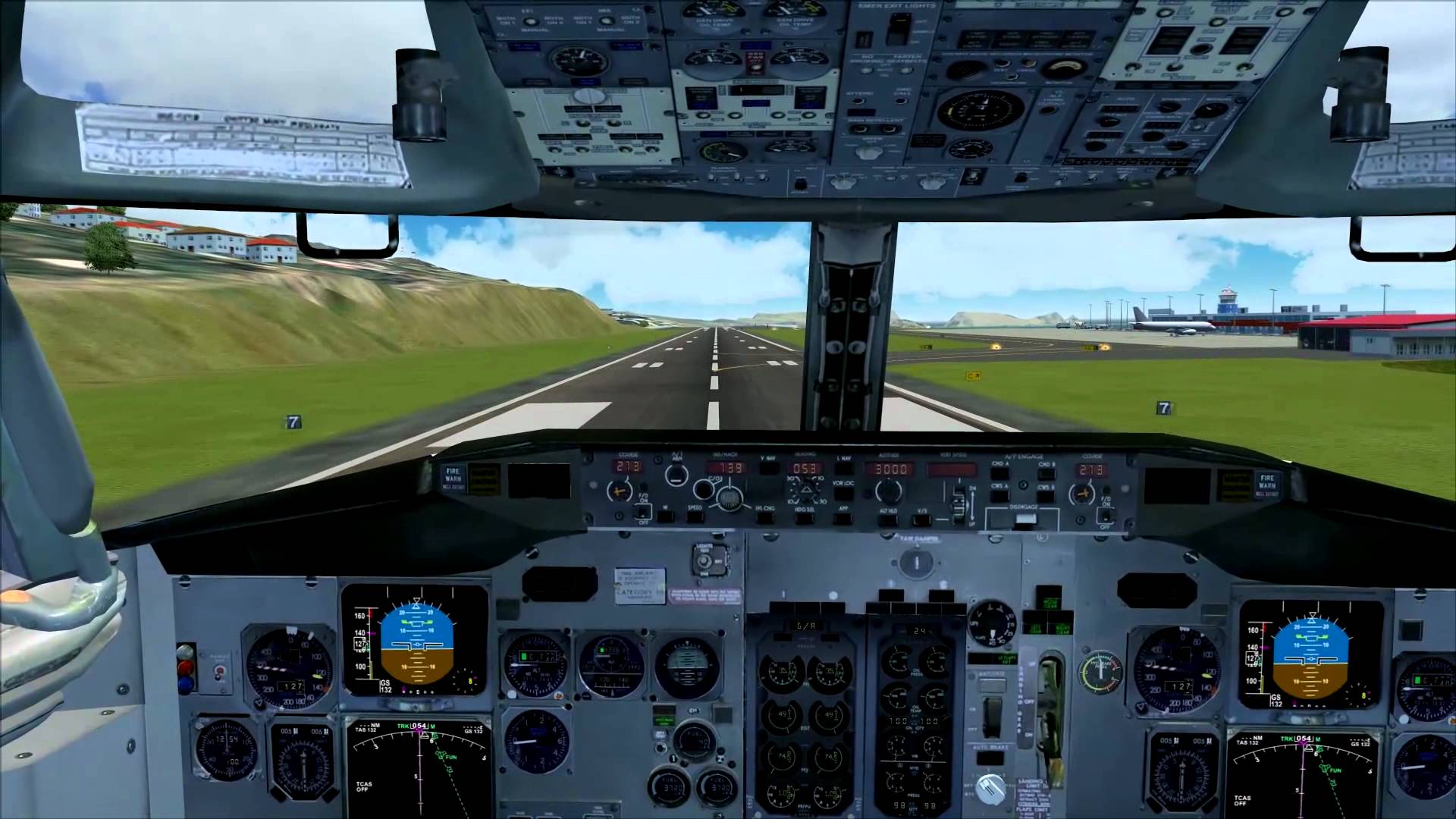 Jet2 Boeing 737 300 Cockpit Crosswind Landing At Madeira! FS2004