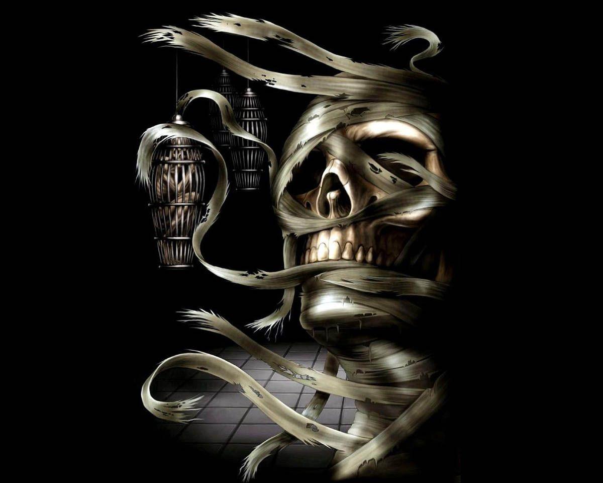 Skull Mummy Wallpaper