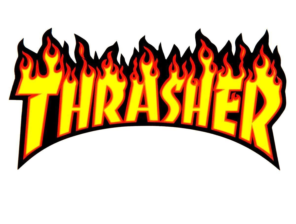 THRASHER magazine title logo. STREETERS. Magazine