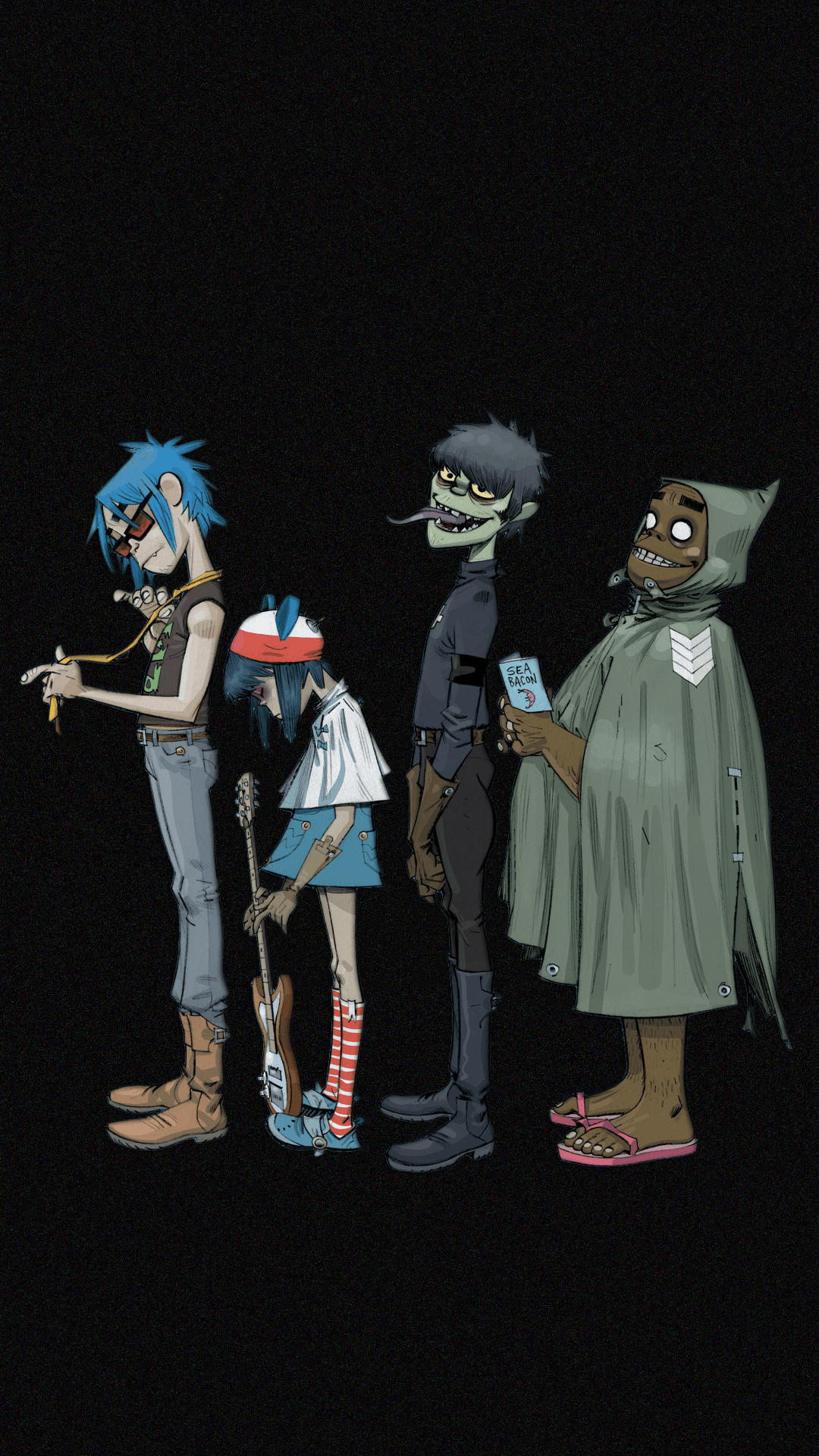 Couldn't find a good Gorillaz phone wallpaper, made my own