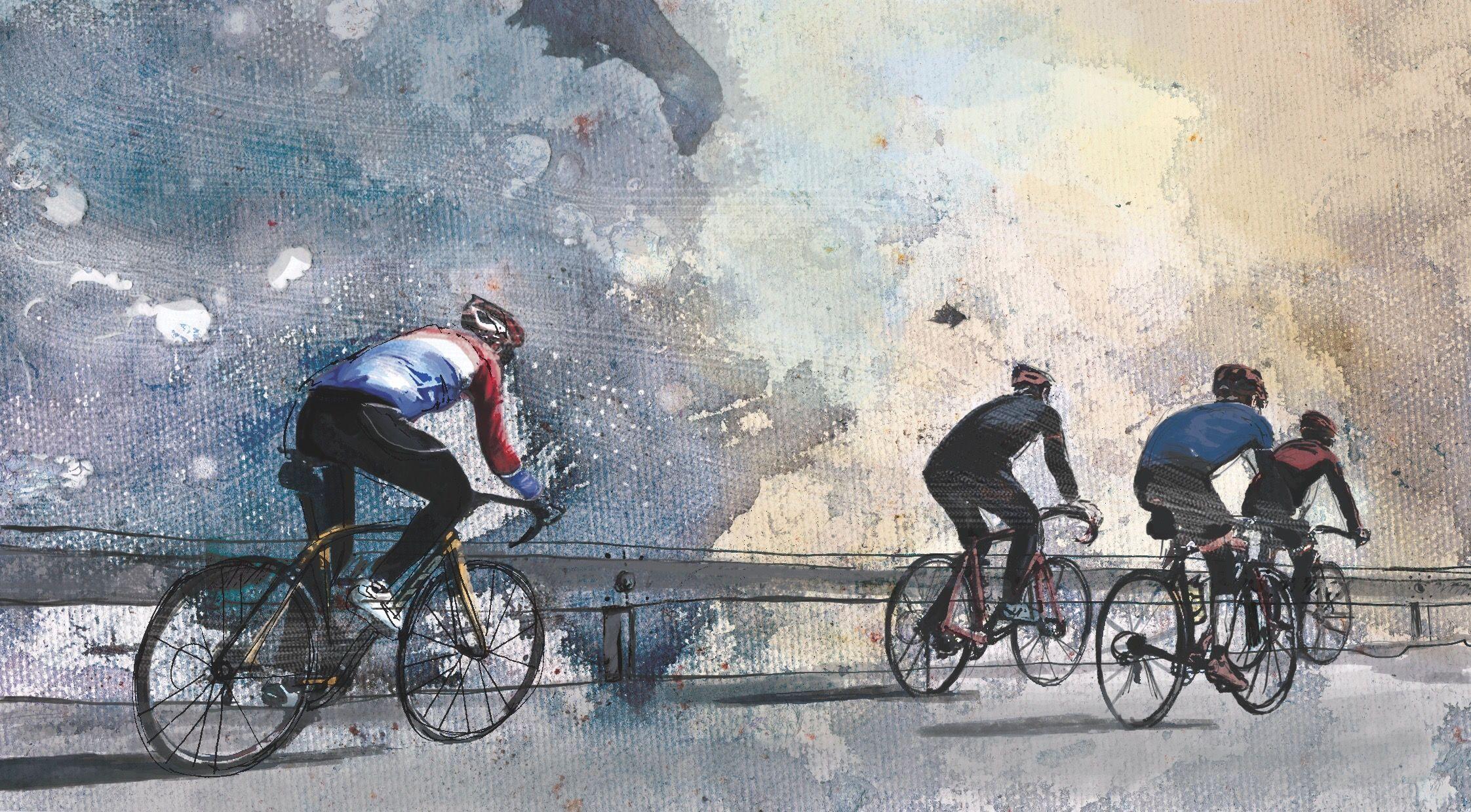 Cycling art road bike watercolor. Cycling Art WallpaperHigh Res