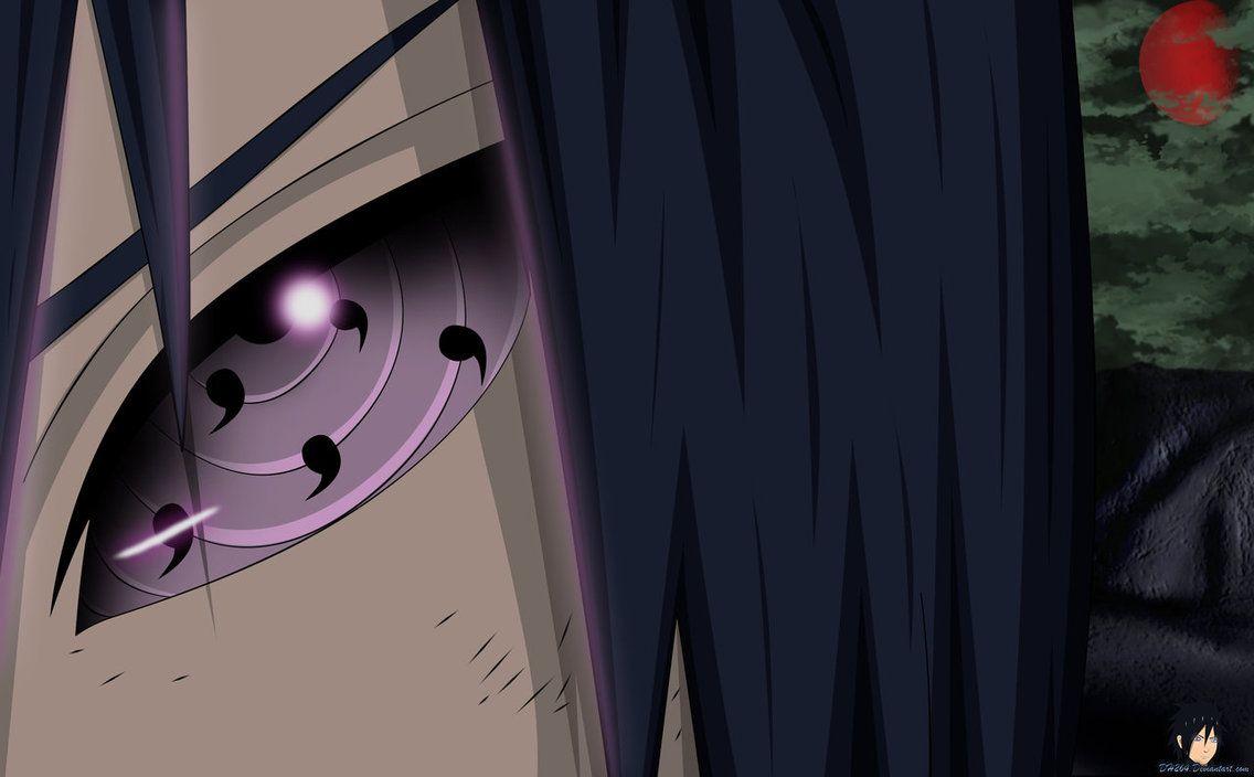 Uchiha Sasuke's new eye. The Rinnegan