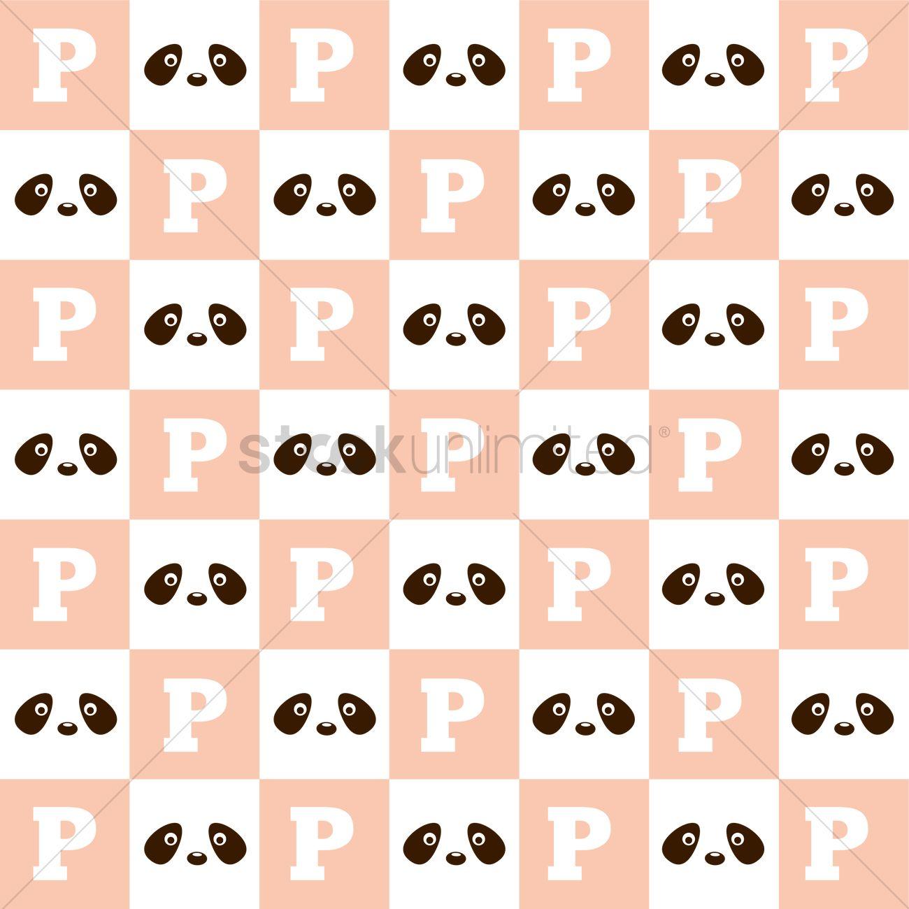 Panda background design Vector Image