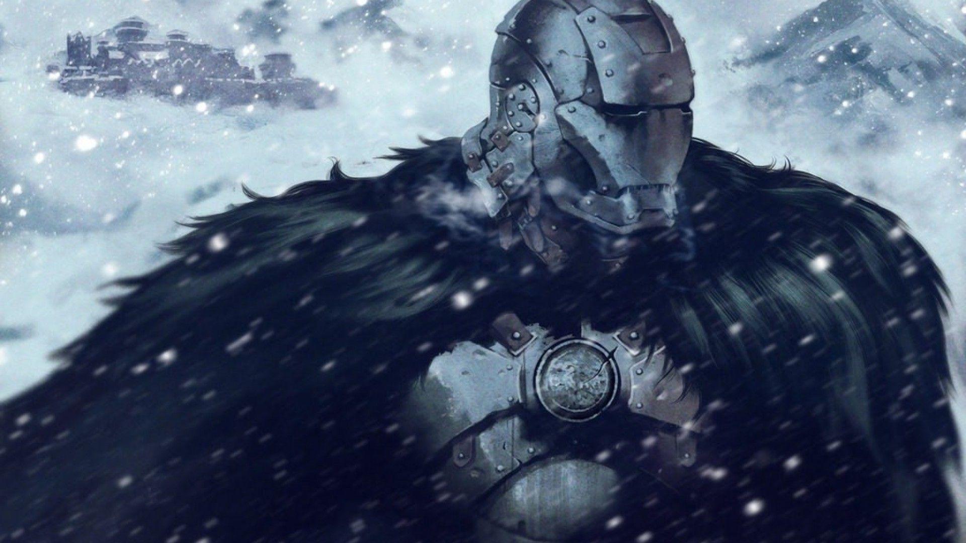 Wallpaper, snow, crossover, Iron Man, Game of Thrones, House Stark