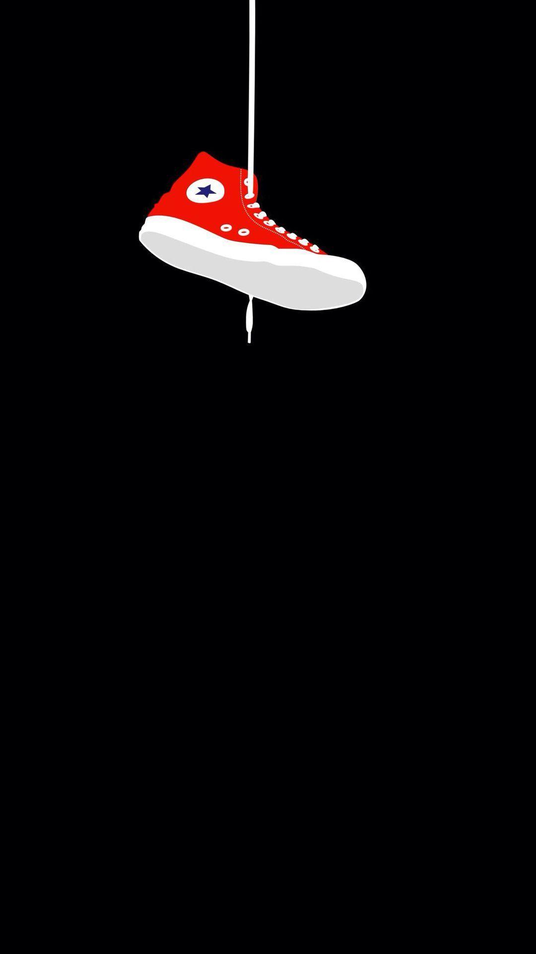 Converse Sneaker Hanging #iPhone #wallpaper. iPhone 6 8