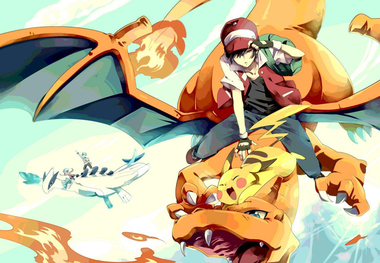 Wallpaper HD: Pokémon Red & Charizard. Anime Wallpaper HD