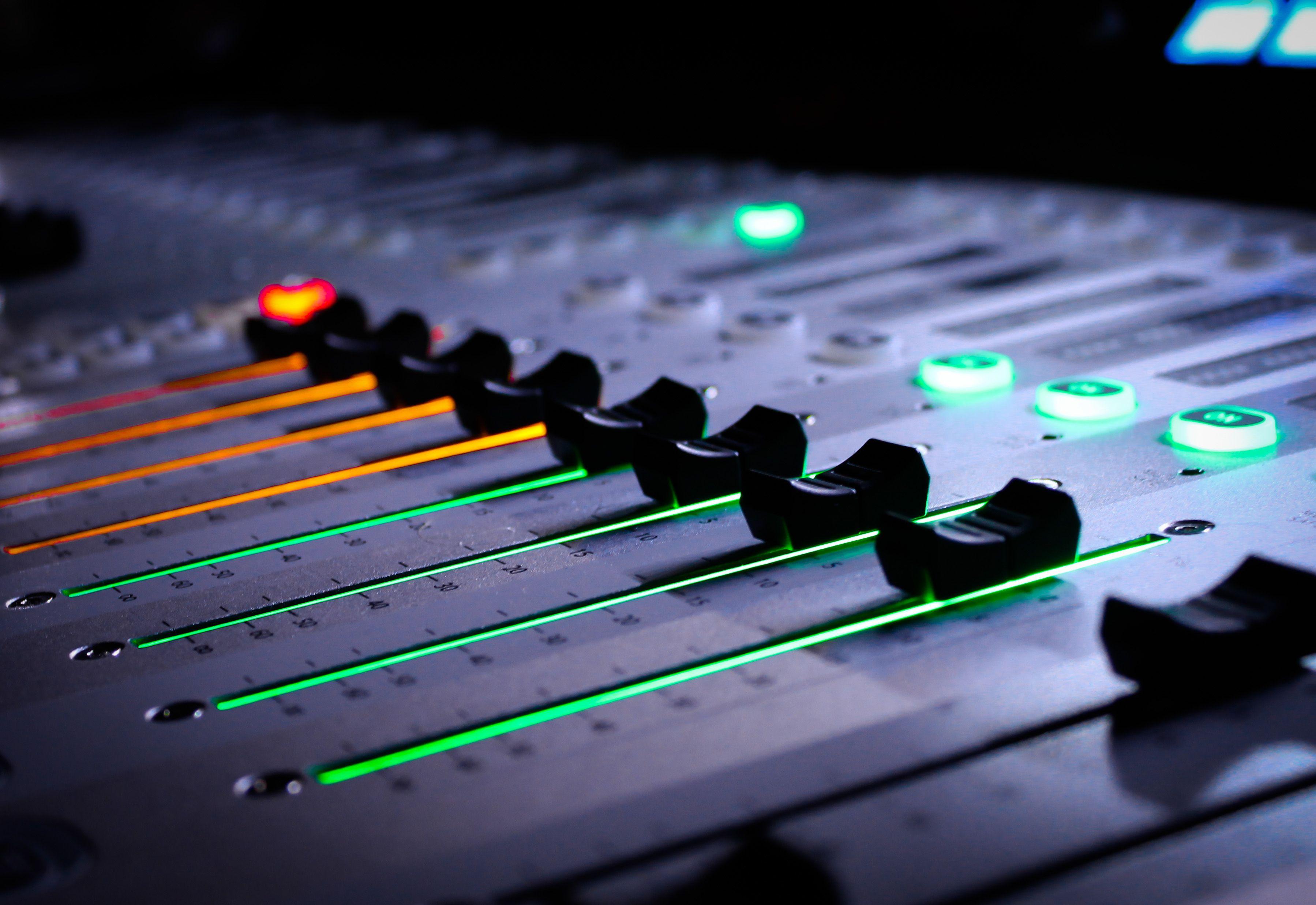 recording studio mixer wallpaper