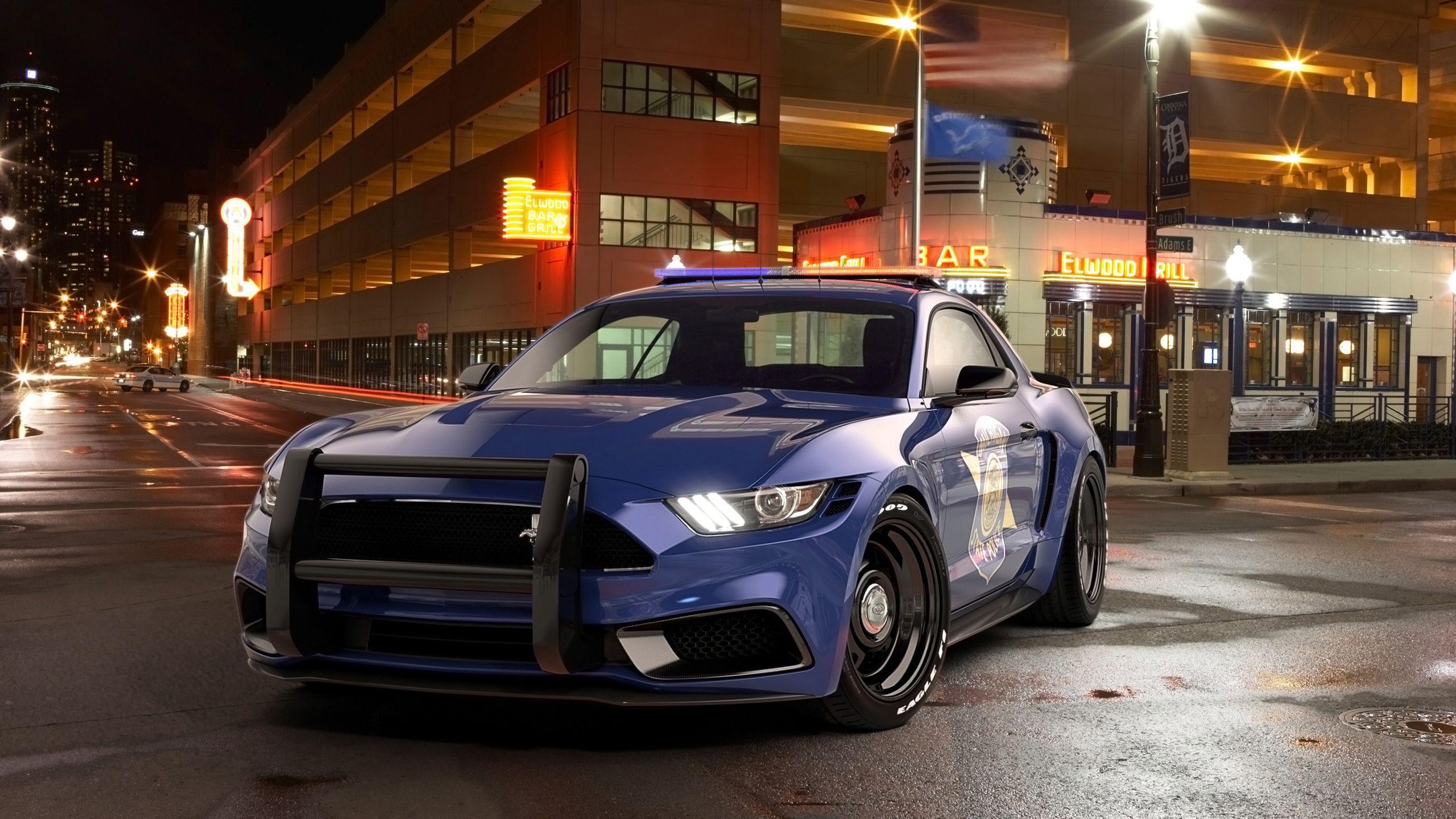 Ford Mustang NotchBack Design Police Wallpaper. HD Car Wallpaper