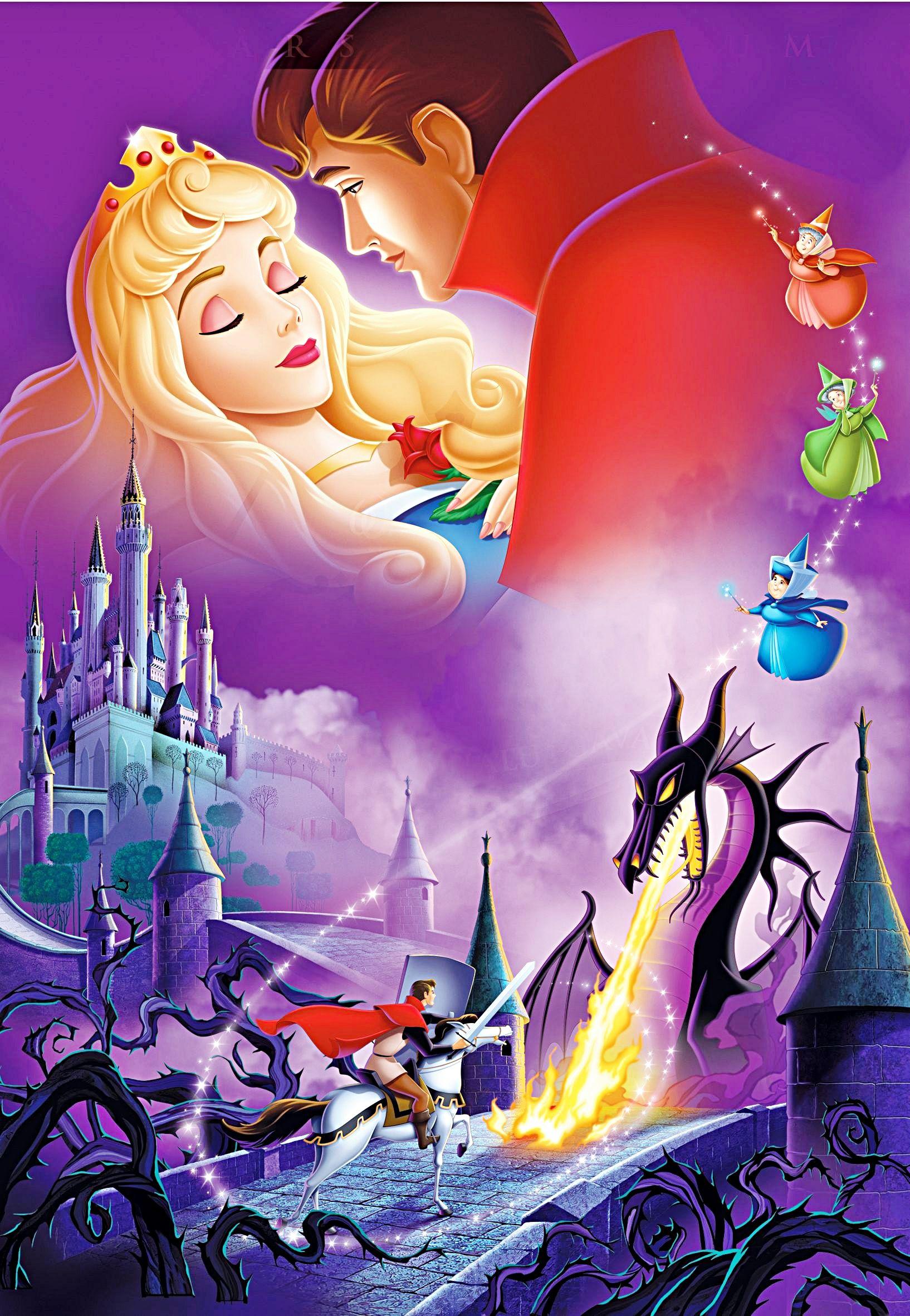 Walt Disney Characters Sleeping Beauty HD Image Wallpaper for Phone