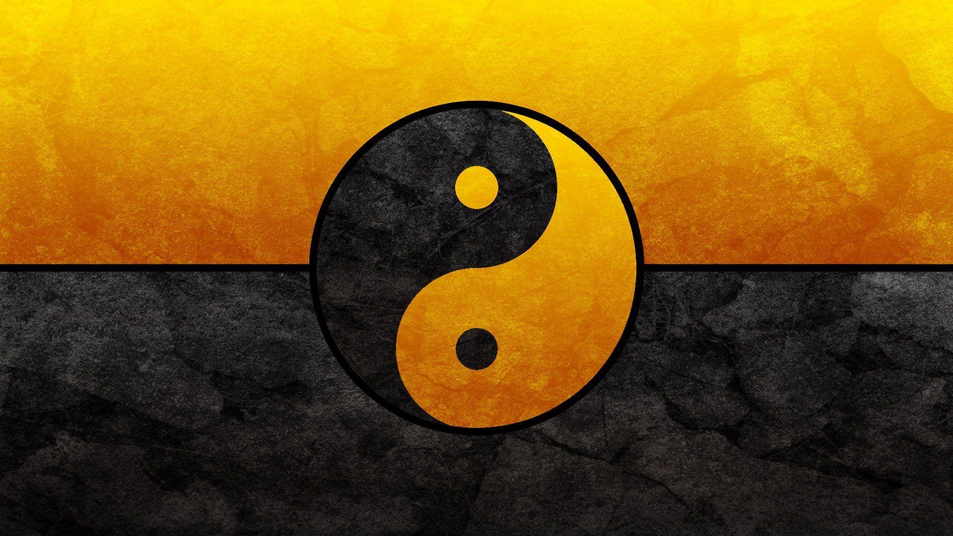 red yellow wallpaper HD. YIN YANG