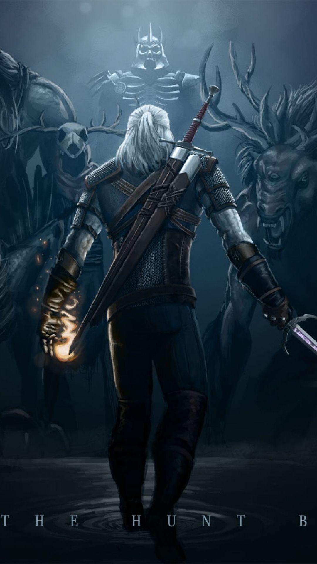 HD Background The Witcher 3 Wild Hunt Game Character Monsters Sword