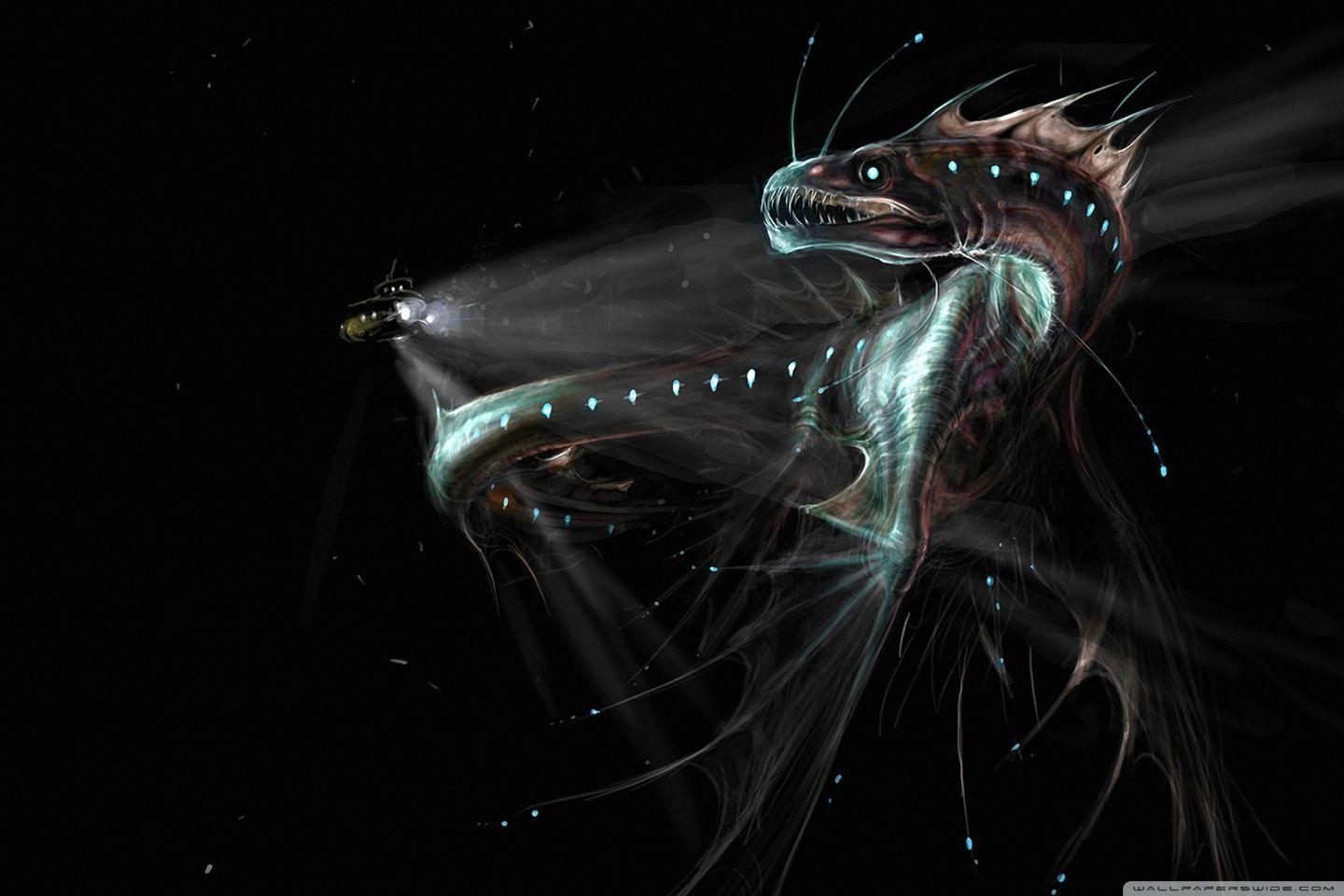Deep Sea Monster ❤ 4K HD Desktop Wallpaper for 4K Ultra HD TV