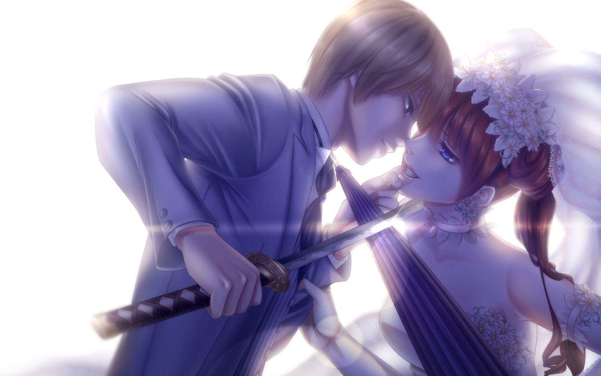 Cute Anime Couple HD Wallpaper