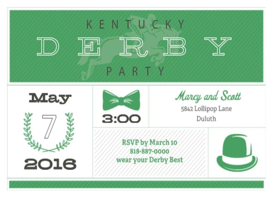 Beautiful Kentucky Derby Party Invitations As Prepossessing Ideas