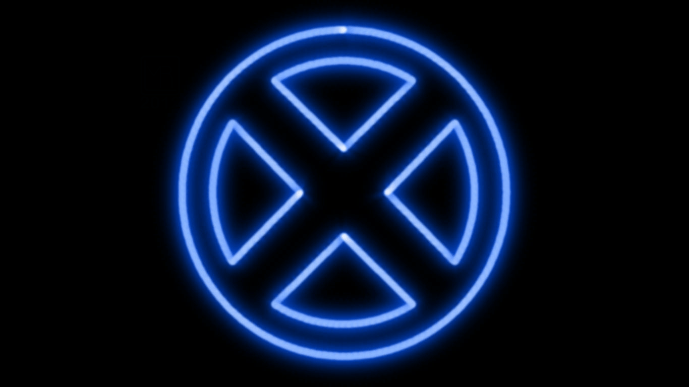 X Men Neon Symbol WP