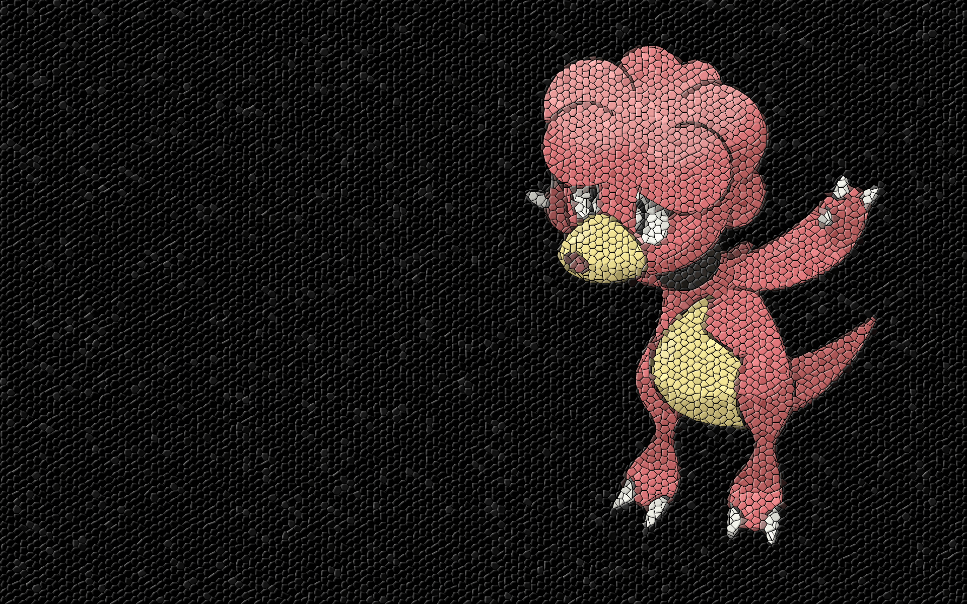 Pokemon mosaic Magby wallpaperx1200