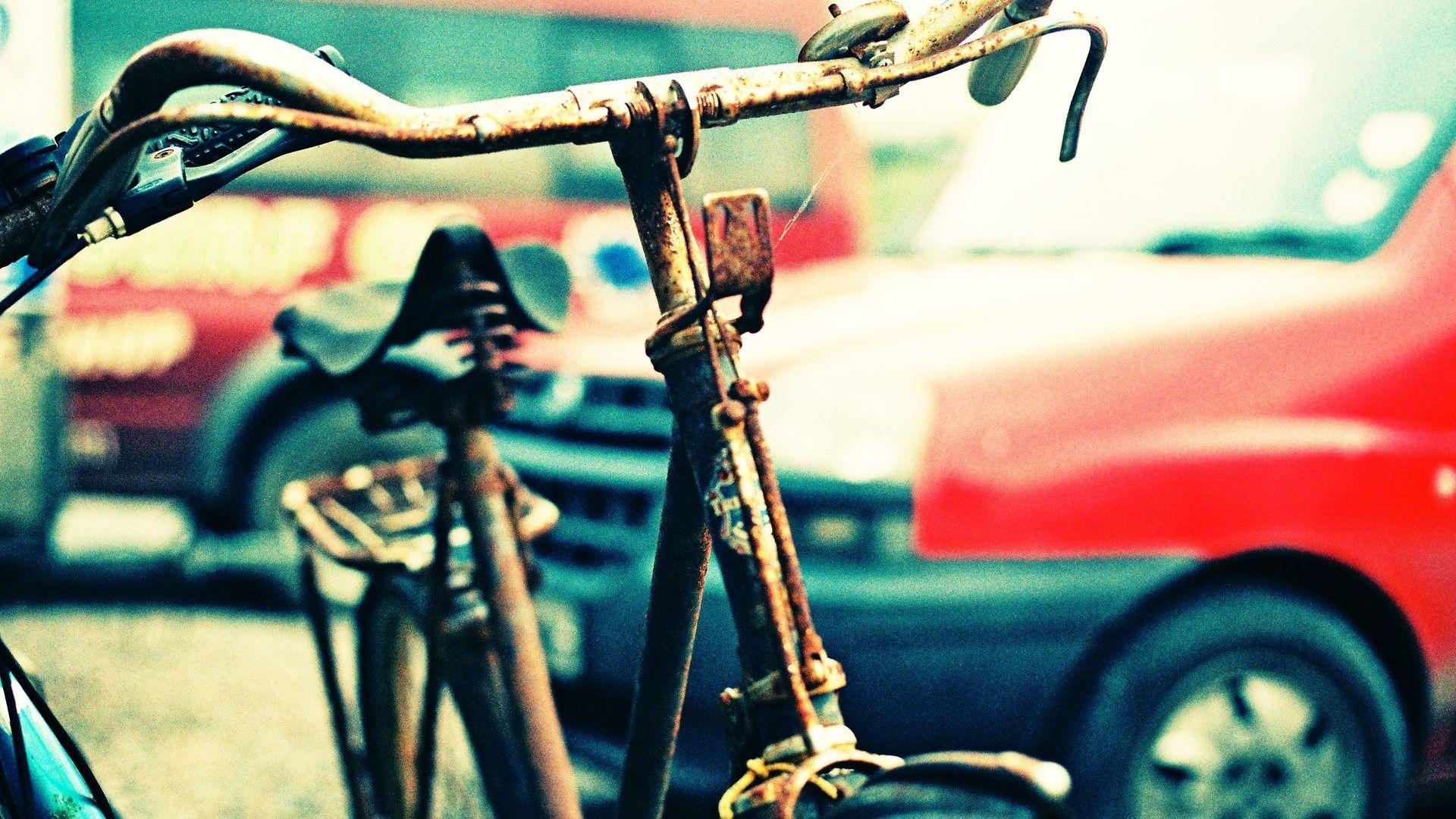 A Rusty Bike Beautiful Lomo Photography wallpaper