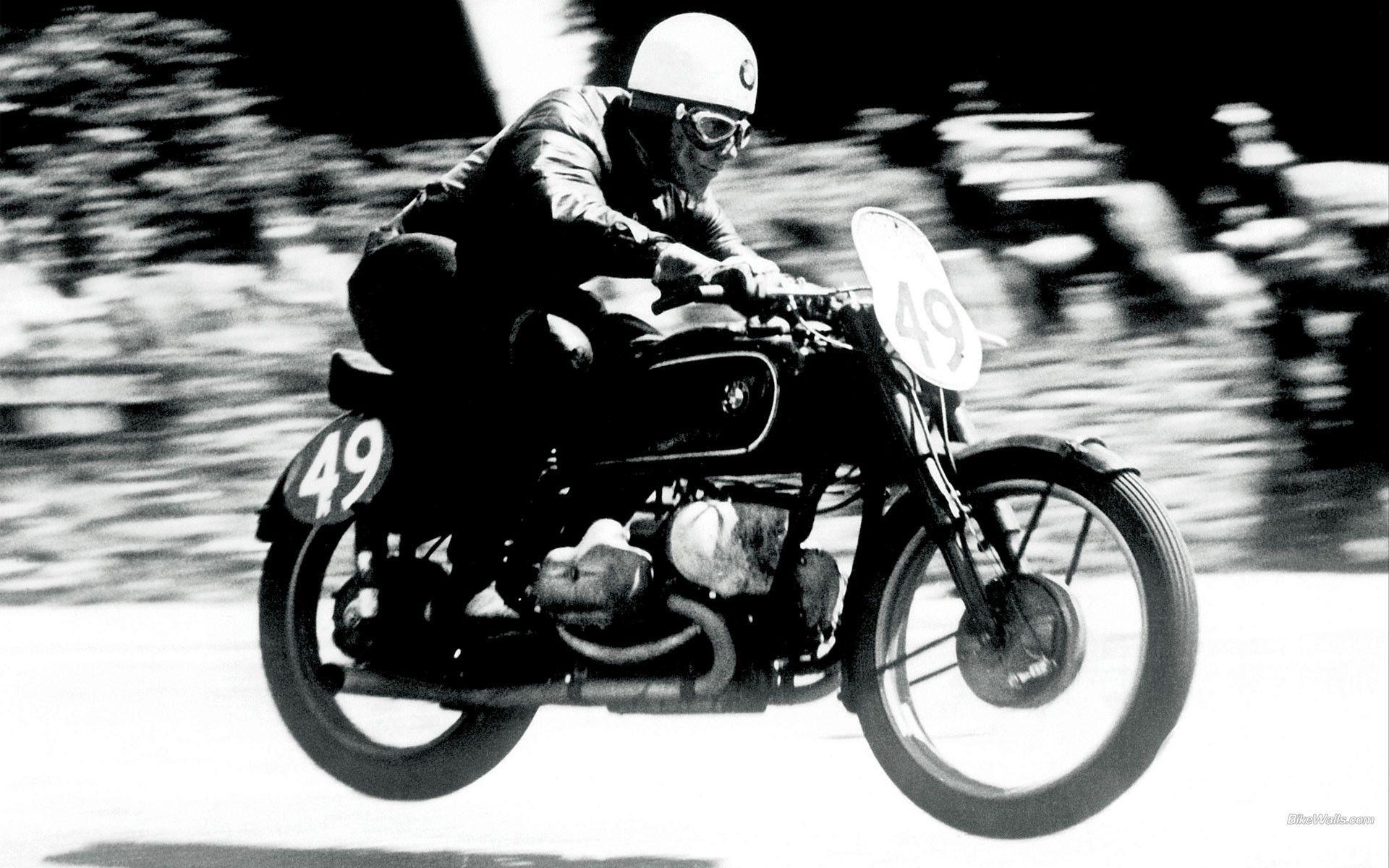 Old Style BMW Motorbike Race wallpaper. Old Style BMW Motorbike