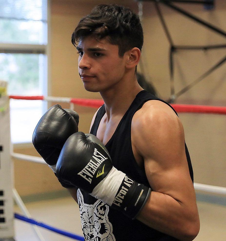 Ryan Garcia works out ahead of his 8 round Junior NABF Super