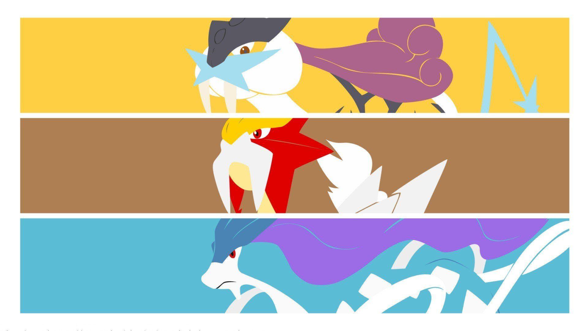 Raikou, Entei, Suicune, Pokémon HD Wallpaper / Desktop and Mobile