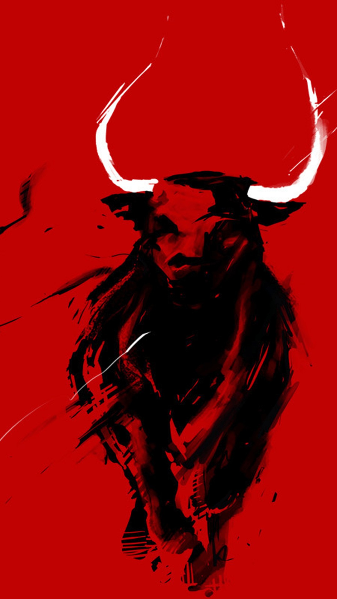 bull wallpaper iphone