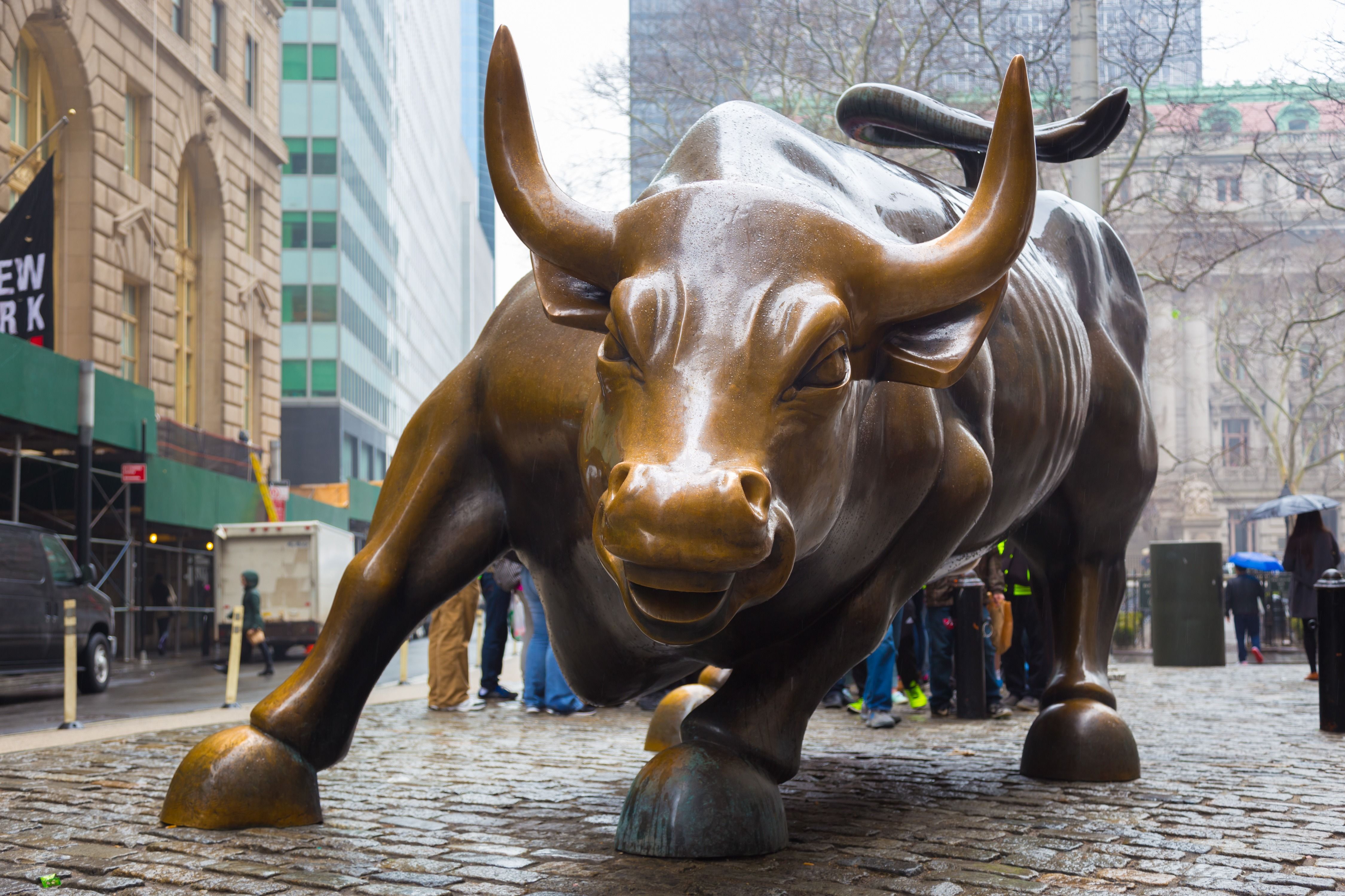 Wallpaper Charging Bull, Wall Street Bull, Bowling Green Bull