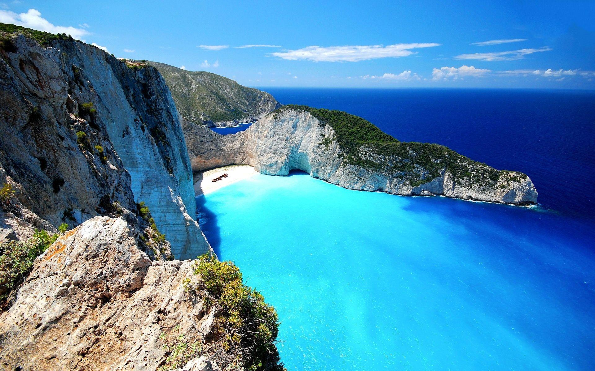 Navagio Shipwreck Bay Zakynthos Island Greece Wallpaper free desktop