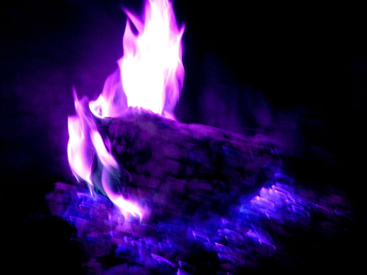 real purple fire