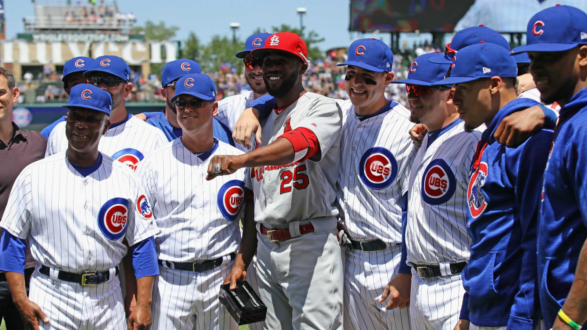 Dexter Fowler gets Cubs World Series ring, promptly homers off John