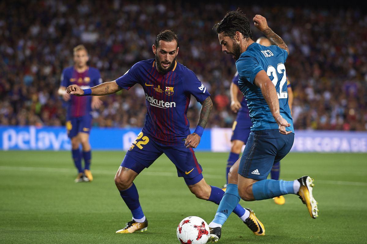 Isco and Varane train with the squad ahead of El Clasico against