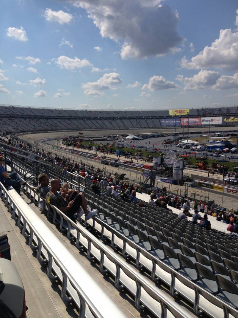 Dover International Speedway, section row seat shared