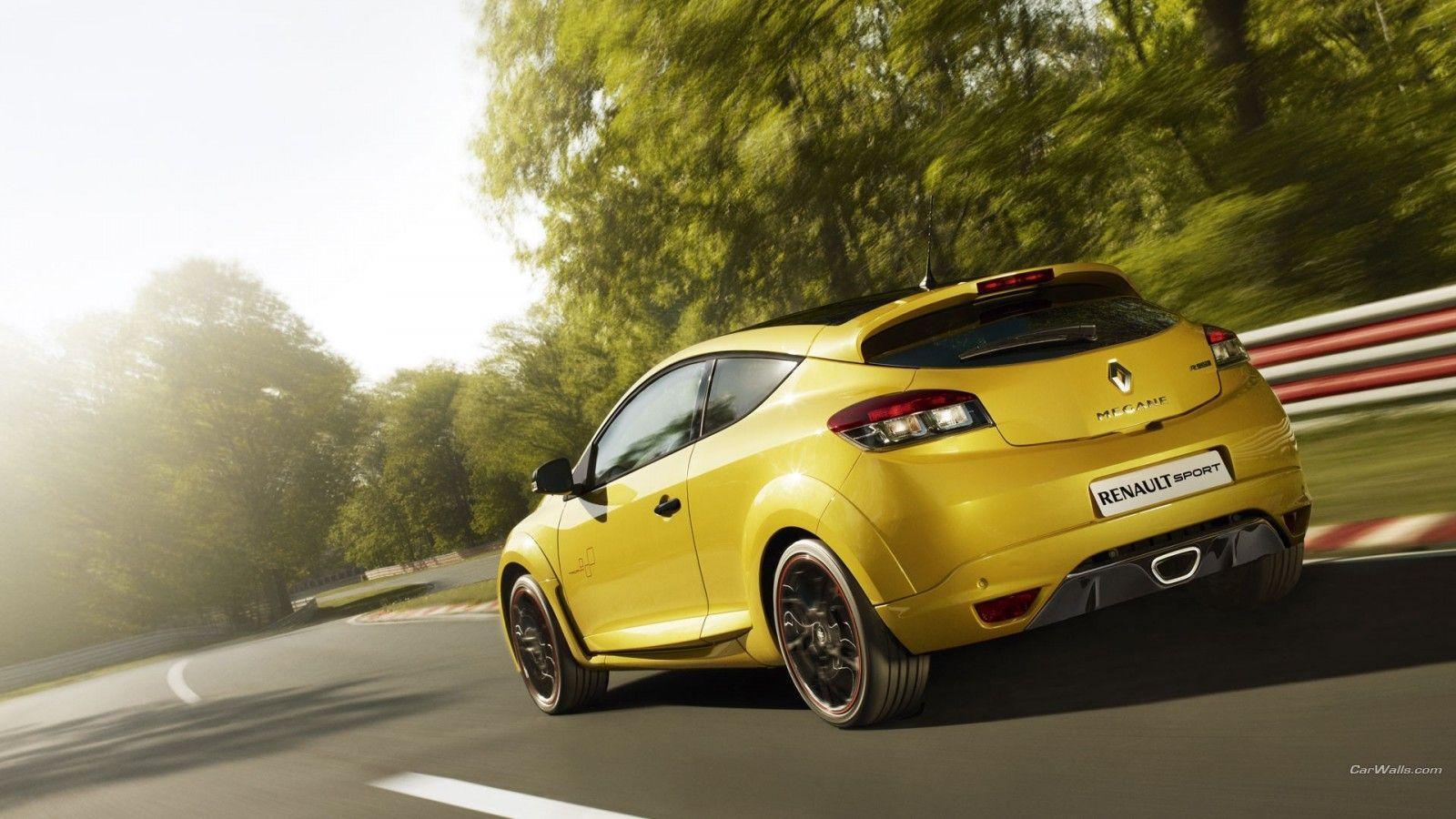 Wallpaper, yellow cars, Renault Megane RS, land vehicle, automotive