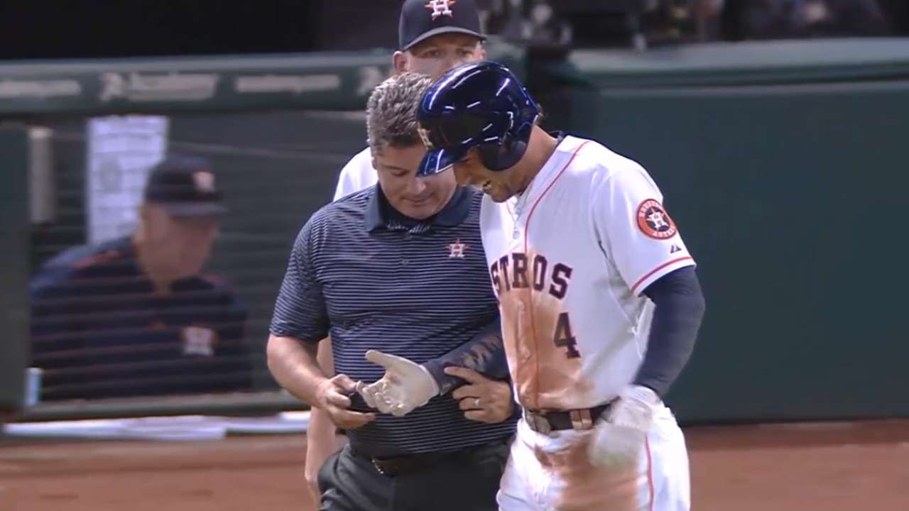 George Springer on DL with wrist fracture